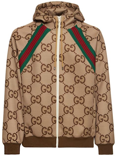 gucci zip up hoodie dhgate|gucci trim tan hoodie.